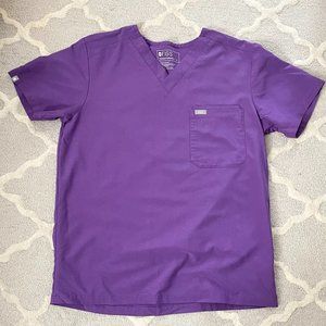 Figs Leon Scrub Shirt - Medium - Ultra Violet